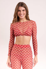 Cargar imagen en el visor de la galería, Gallery: Rio De Sol Top De La Playa Floral-Scales Top Harper