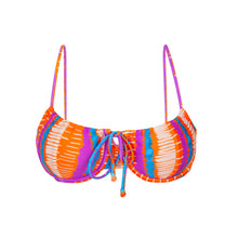 Cargar imagen en el visor de la galería, Product Front: Rio De Sol Sostén Top Stripes Balconet-Tie