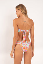 Cargar imagen en el visor de la galería, Model Back: Rio De Sol Sostén Top Ditsy-Sky Mavi