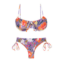 Cargar imagen en el visor de la galería, Product Front: Rio De Sol Conjunto Set Garden-Flower Balconet-Tie Angel