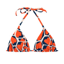 Cargar imagen en el visor de la galería, Product Front: Rio De Sol Sostén Top Amore-Red Tri-Inv
