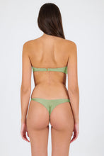 Cargar imagen en el visor de la galería, Model Back: Rio De Sol Conjunto Set Oliva Bandeau-No Nice-Fio