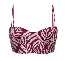 Cargar imagen en el visor de la galería, Product Front: Rio De Sol Sostén Top Palms-Vine Balconet-Anna