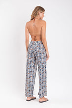 Cargar imagen en el visor de la galería, Model Back: Rio De Sol Pantalones De Playa Ikat Wide Pants