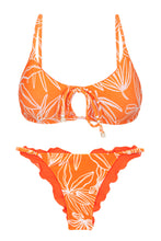 Cargar imagen en el visor de la galería, Product Front: Rio De Sol Conjunto Set Trail-Orange Tank-Tie Ipanema