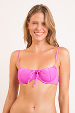 Cargar imagen en el visor de la galería, Gallery: Rio De Sol Sostén Top Vita-Pink Balconet-Tie