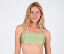 Cargar imagen en el visor de la galería, Gallery: Rio De Sol Sostén Top Oliva Bandeau-Reto