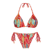 Cargar imagen en el visor de la galería, Product Back: Rio De Sol Conjunto Set Floral-Scales Tri-Inv Lacinho