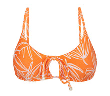 Cargar imagen en el visor de la galería, Product Front: Rio De Sol Sostén Top Trail-Orange Tank-Tie