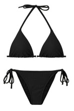 Cargar imagen en el visor de la galería, Product Front: Rio De Sol Conjunto Set Bora-Black Tri-Inv Lacinho