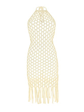 Cargar imagen en el visor de la galería, Product Front: Rio De Sol Midi Dress Offwhite Serena Dress