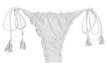 Cargar imagen en el visor de la galería, Product Front: Rio De Sol Bragas Bottom Shimmer-White Frufru-Fio