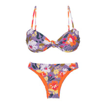 Cargar imagen en el visor de la galería, Product Front: Rio De Sol Conjunto Set Garden-Flower Bandeau-Joy Essential