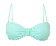 Cargar imagen en el visor de la galería, Product Front: Rio De Sol Sostén Top Malibu-Menta Bandeau-Duo