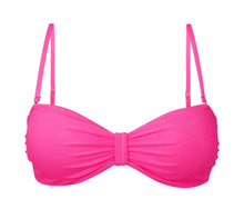 Cargar imagen en el visor de la galería, Product Front: Rio De Sol Sostén Top Malibu-Rosa Bandeau-Duo