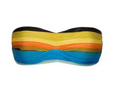 Cargar imagen en el visor de la galería, Product Front: Rio De Sol Sostén Top Artsy Bandeau-Pli