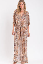 Cargar imagen en el visor de la galería, Gallery: Rio De Sol Vestido De Playa Leopard Long Dress