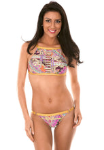 Cargar imagen en el visor de la galería, Model Front: Rio De Sol Conjunto Mundomix Cropped