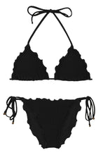 Cargar imagen en el visor de la galería, Product Front: Rio De Sol Conjunto Set Dots-Black Frufru-Comfy