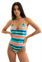 Cargar imagen en el visor de la galería, Model Front: Rio De Sol Una Pieza Upbeat Hype