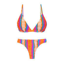 Cargar imagen en el visor de la galería, Product Front: Rio De Sol Conjunto Set Stripes Tri-Fixo Nice-Fio