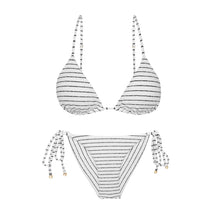 Cargar imagen en el visor de la galería, Product Front: Rio De Sol Conjunto Set Linea-White Lia Cheeky-Tie