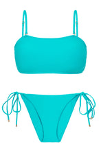 Cargar imagen en el visor de la galería, Product Front: Rio De Sol Conjunto Set Jade Bandeau-Reto Ibiza-Comfy