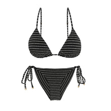 Cargar imagen en el visor de la galería, Product Front: Rio De Sol Conjunto Set Linea-Black Lia Cheeky-Tie