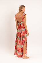 Cargar imagen en el visor de la galería, Model Back: Rio De Sol Vestido De Playa Sea-Bloom Long Dress Chiara