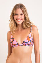 Cargar imagen en el visor de la galería, Gallery: Rio De Sol Sostén Top Amore-Pink Tri-Fixo