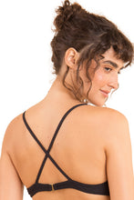 Cargar imagen en el visor de la galería, Image 07: Rio De Sol Sostén Top Dots-Black Balconet-Tie