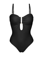 Cargar imagen en el visor de la galería, Product Front: Rio De Sol Una Pieza Malibu-Black Sara-Op