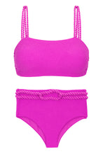Cargar imagen en el visor de la galería, Product Front: Rio De Sol Conjunto Set St-Tpz-Pink Reto Hotpant-High