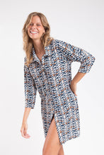 Cargar imagen en el visor de la galería, Image 09: Rio De Sol Vestido Camidero Ikat Chemise