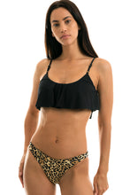 Cargar imagen en el visor de la galería, Gallery: Rio De Sol Conjunto Leopardo Black Babado