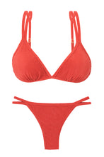 Cargar imagen en el visor de la galería, Product Front: Rio De Sol Conjunto Set Malibu-Chili Tri-Duo Mini-Duo