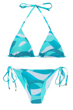 Cargar imagen en el visor de la galería, Product Front: Rio De Sol Conjunto Set Mayaguana Tri-Inv Cheeky-Tie