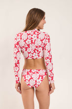 Cargar imagen en el visor de la galería, Model Back: Wednesday In Hawaii By Rio De Sol Sostén Top Pua-Hibiscus Reef