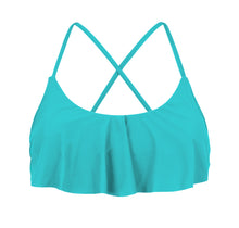 Cargar imagen en el visor de la galería, Product Front: Rio De Sol Sostén Top Nannai Babado