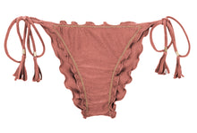 Cargar imagen en el visor de la galería, Product Front: Rio De Sol Bragas Bottom Shimmer-Copper Frufru