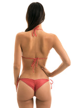 Cargar imagen en el visor de la galería, Model Back: Rio De Sol Sostén Top Kiwanda Madras Frufru