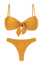 Cargar imagen en el visor de la galería, Product Front: Rio De Sol Conjunto Set Damasco Bandeau-No Nice-Fio