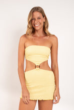 Cargar imagen en el visor de la galería, Model Front: Rio De Sol Mini Dress Drift-Butterglow Lulu Dress