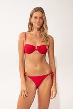 Cargar imagen en el visor de la galería, Model Front: Rio De Sol Bragas Bottom Malibu-Malagueta Cheeky-Tie