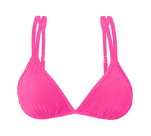 Cargar imagen en el visor de la galería, Product Front: Rio De Sol Sostén Top Malibu-Rosa Tri-Duo