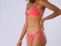 Cargar y reproducir el video en el visor de la galería, Video: Rio De Sol Conjunto Set Dots-Virtual-Pink Frufru-Fio