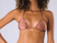 Cargar y reproducir el video en el visor de la galería, Video: Rio De Sol Bragas Bottom Shimmer-Copper Frufru-Fio