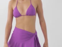 Cargar y reproducir el video en el visor de la galería, Video: Rio De Sol Falda De Playa Bio-Floreira Mini Skirt