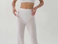 Cargar y reproducir el video en el visor de la galería, Video: Rio De Sol Pantalones De Playa Memphis-White Pants Lana