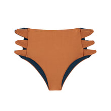Cargar imagen en el visor de la galería, Product Front: Rio De Sol Bragas Bottom Nocciola High-Waist-Spin
